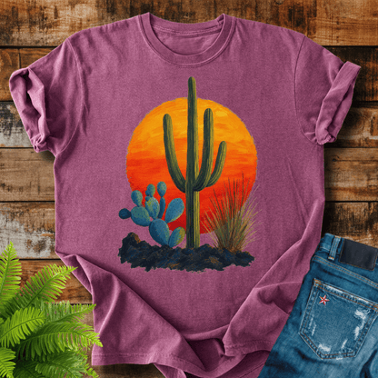 Desert Cactus Sunset T-shirt