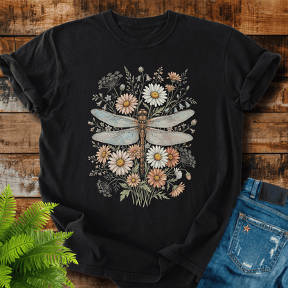 Floral Dragonfly T-shirt