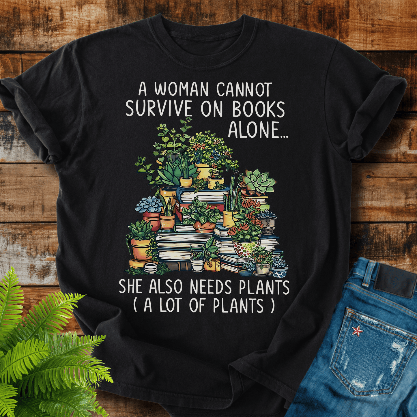 Books And Plants T-shirt