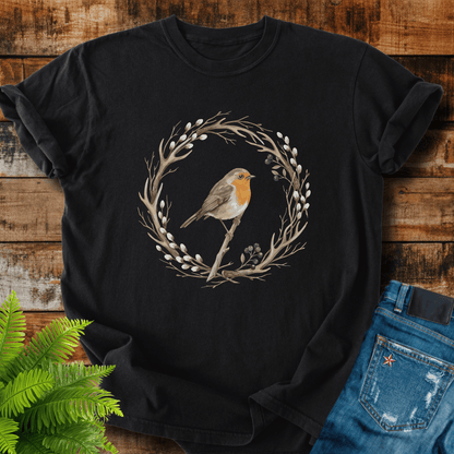Robin Wreath T-shirt