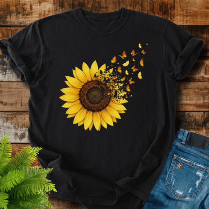 Sunflower Butterflies T-shirt