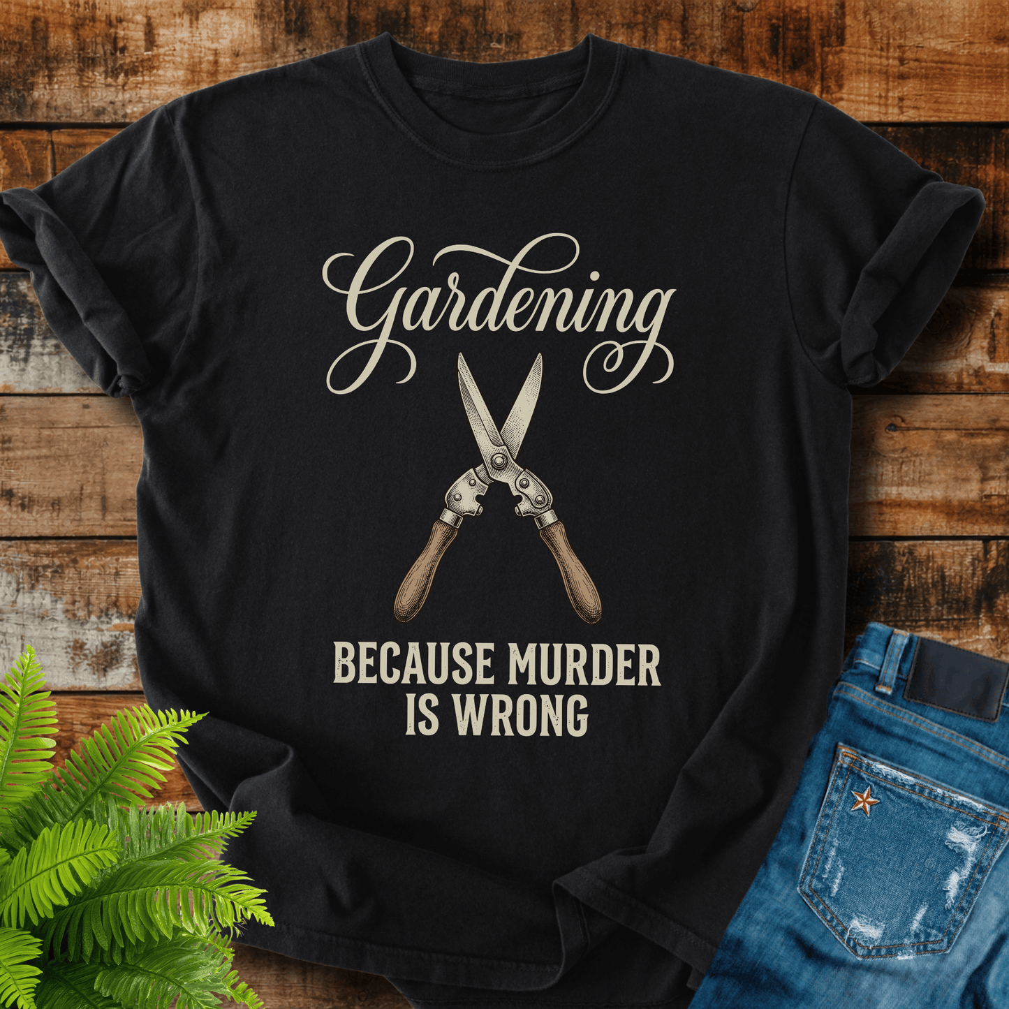Gardening Murder Wrong T-shirt