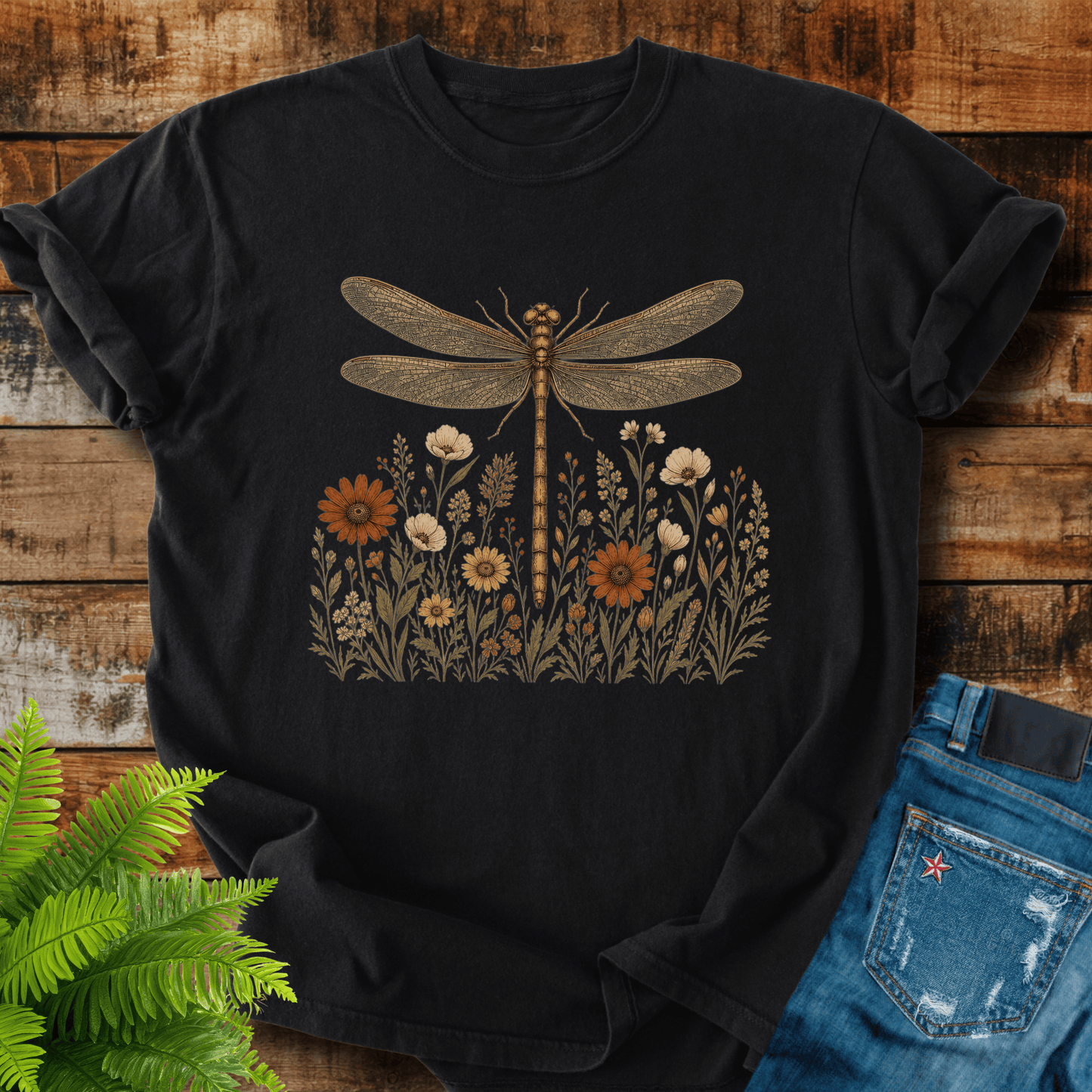 Dragonfly Wildflowers T-shirt
