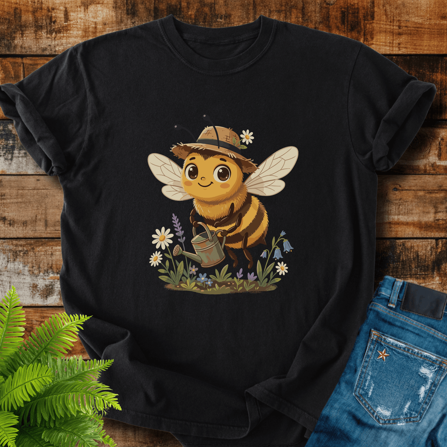 Cute Gardener Bee T-shirt