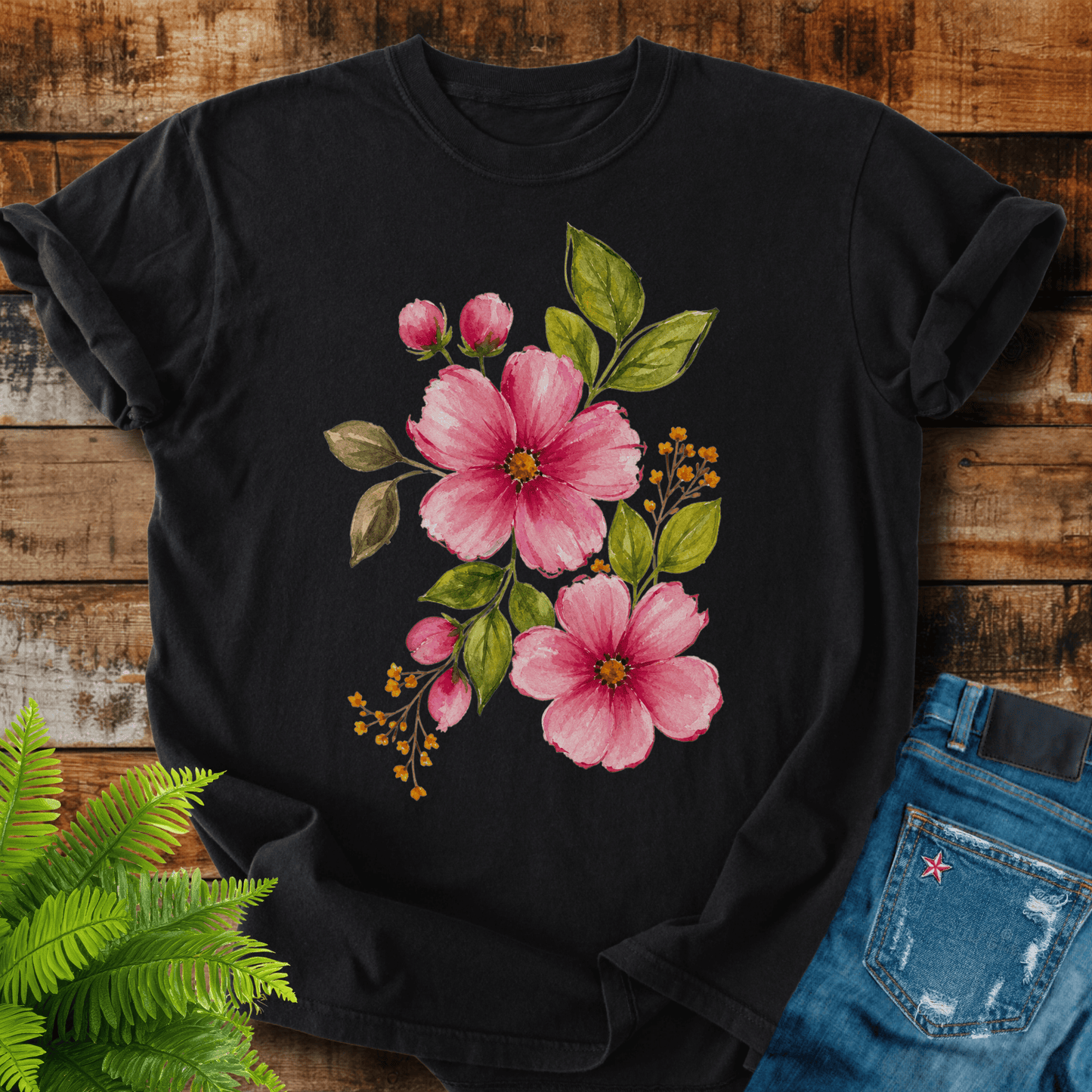Pink Floral T-shirt