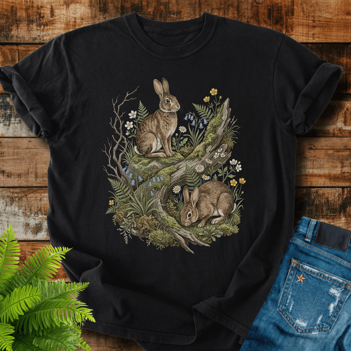 Woodland Rabbits T-shirt