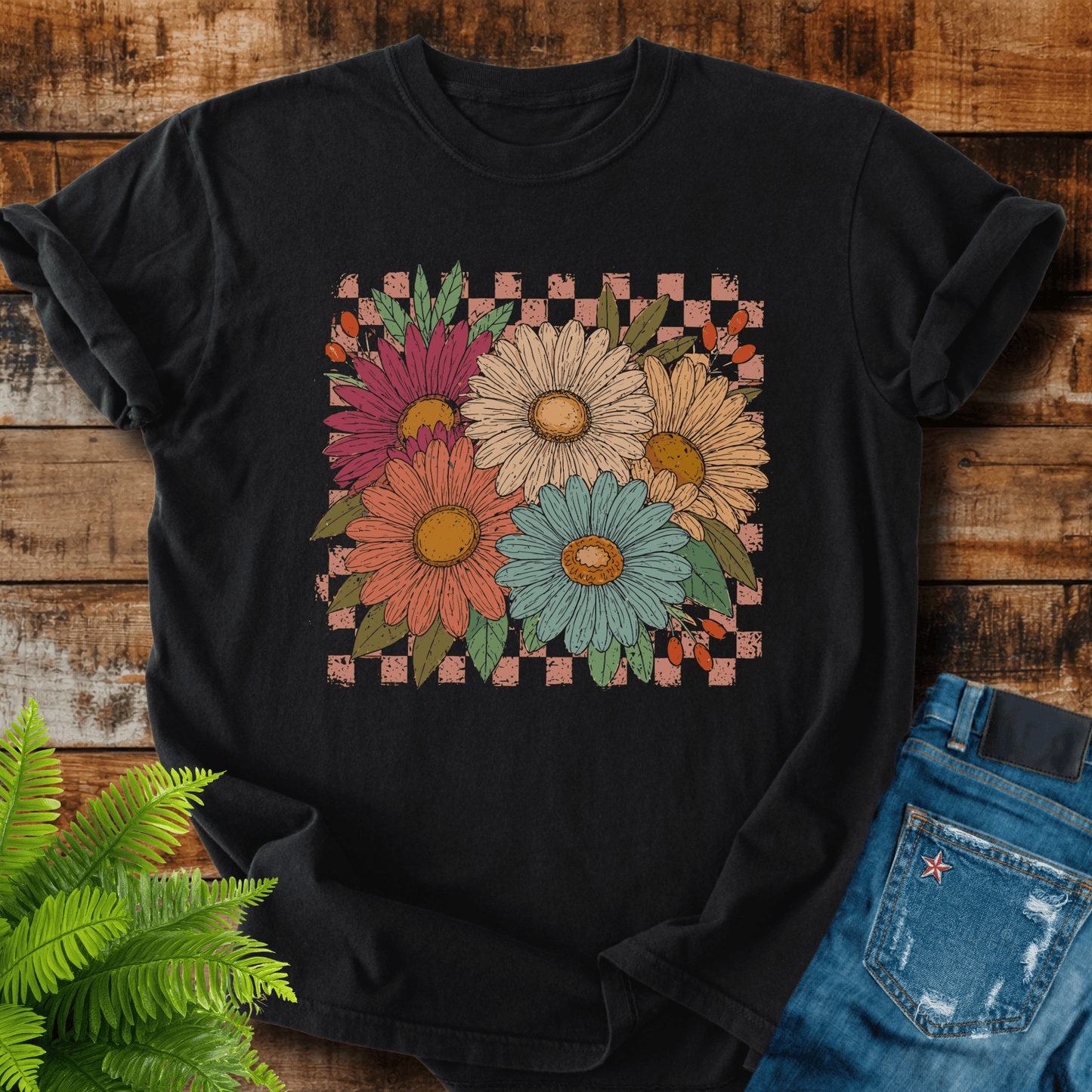 Retro Floral Bouquet T-shirt