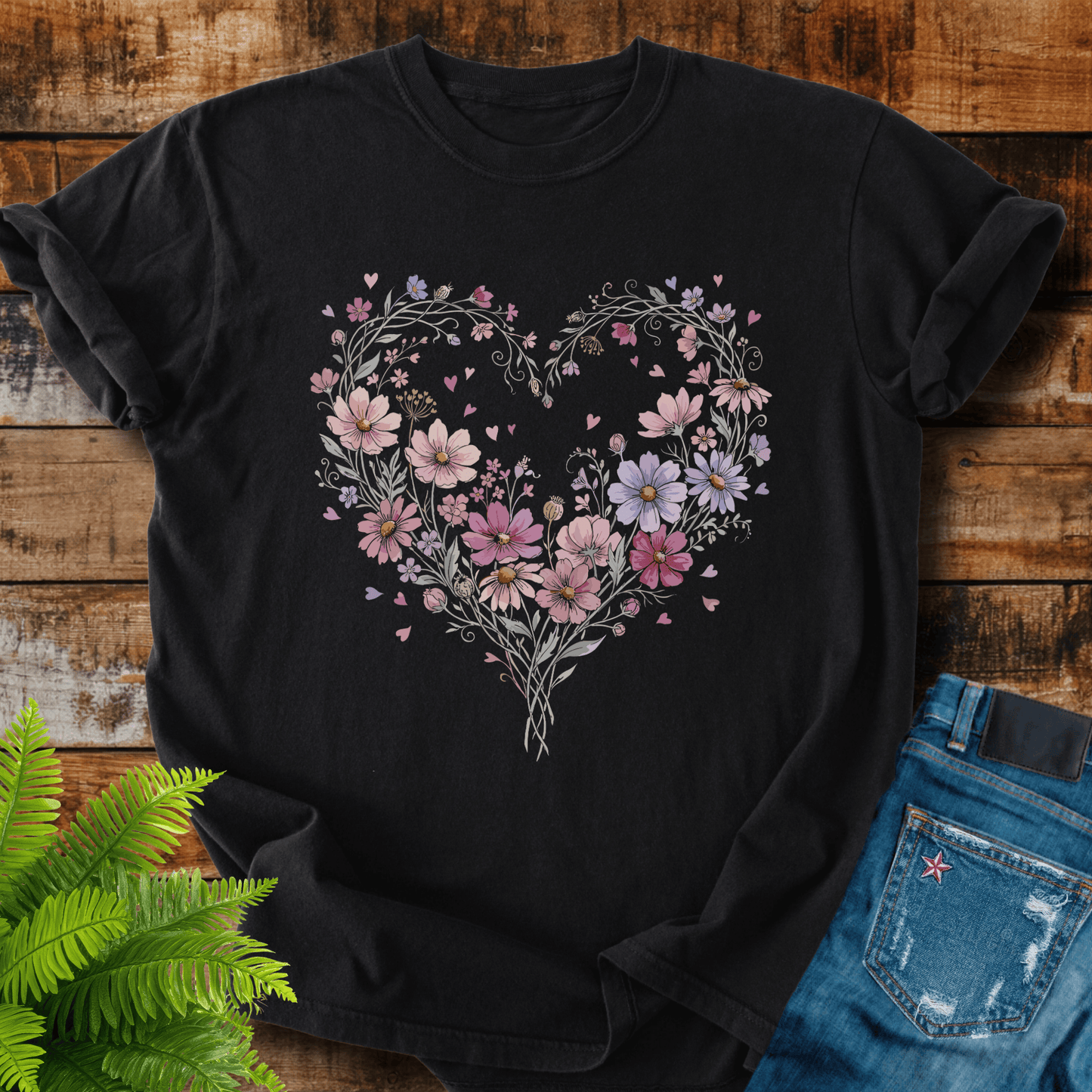 Floral Heart T-shirt