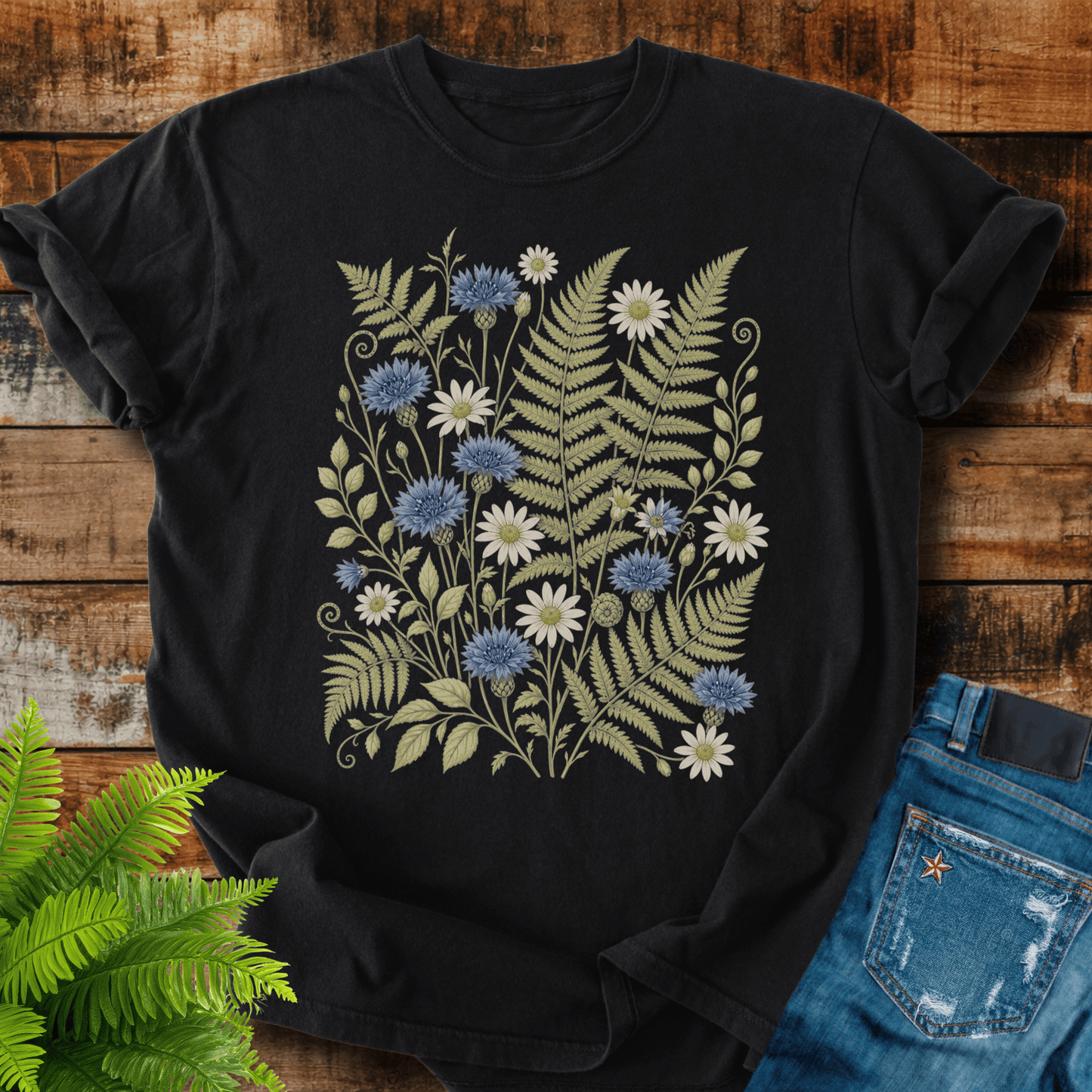 Wildflower Ferns T-shirt