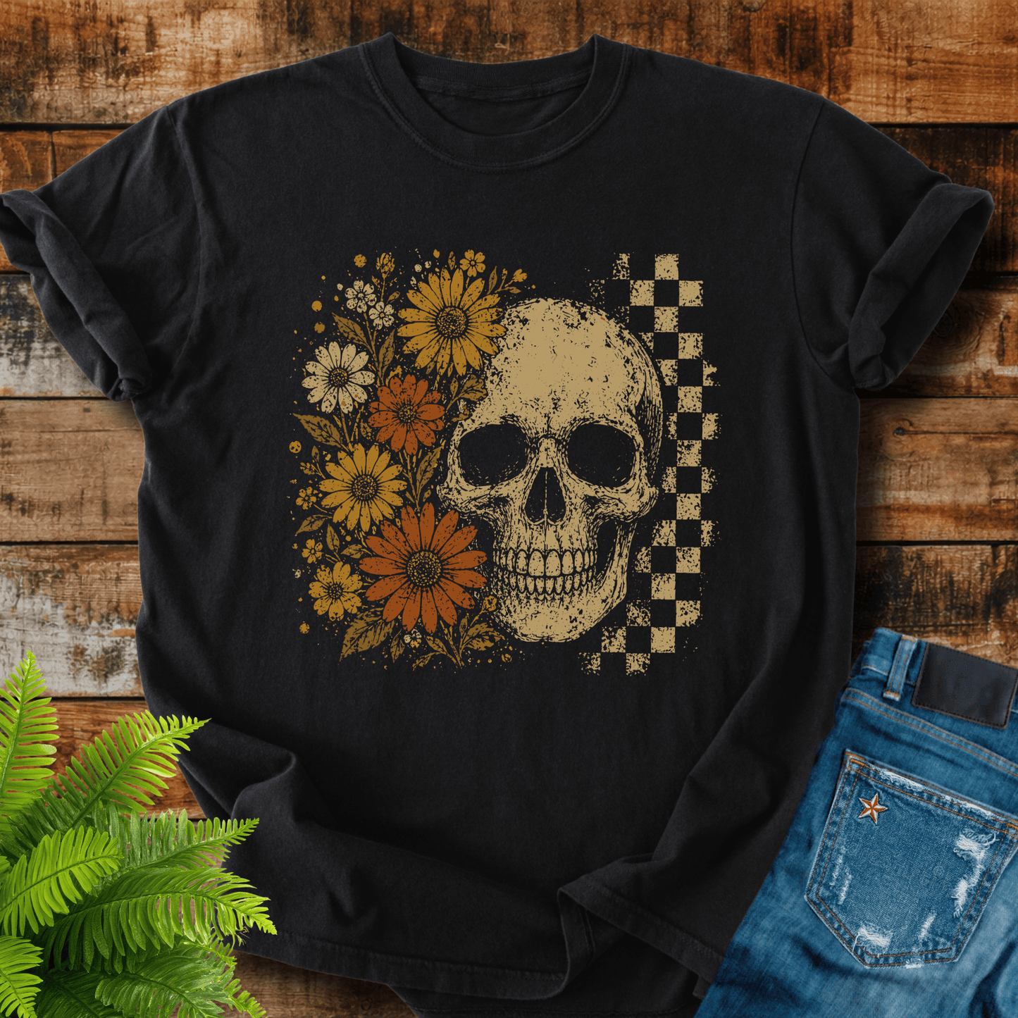 Floral Skull T-shirt
