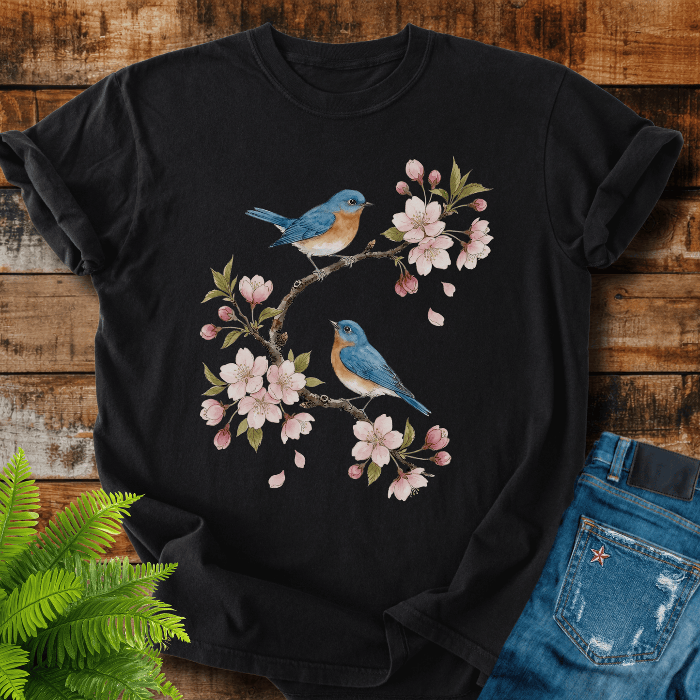 Bluebirds Blossom T-shirt