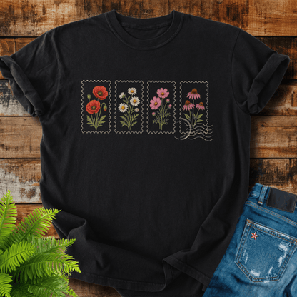 Floral Postage T-shirt