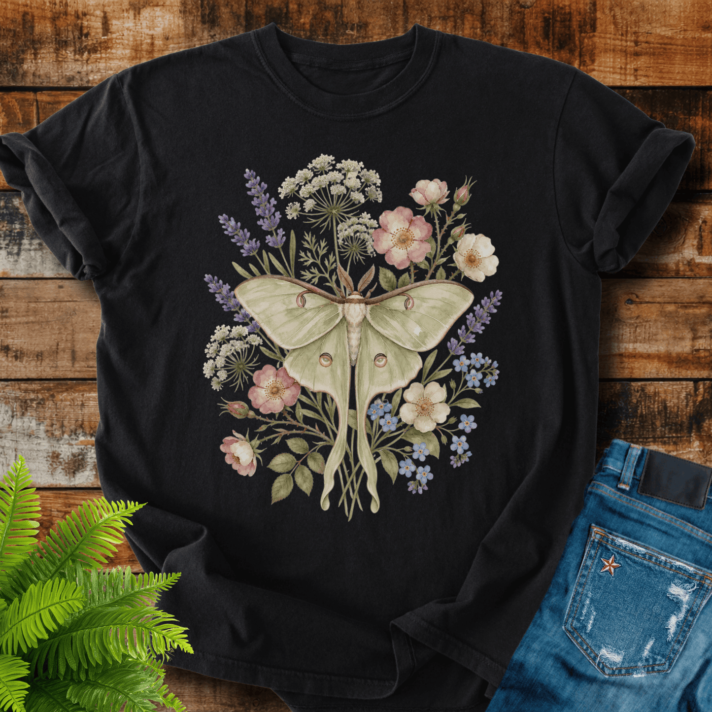 Floral Moth T-shirt