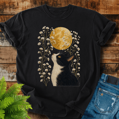 Moonlit Cat T-shirt