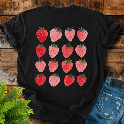 Strawberry Pattern T-shirt