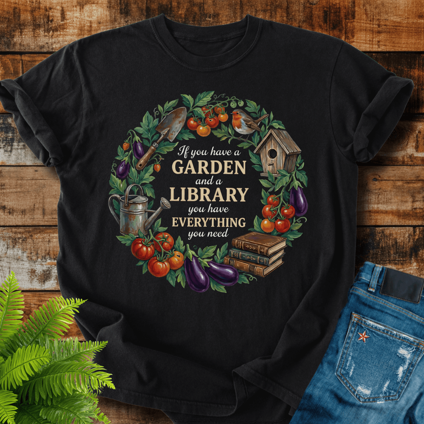 Garden Library T-shirt
