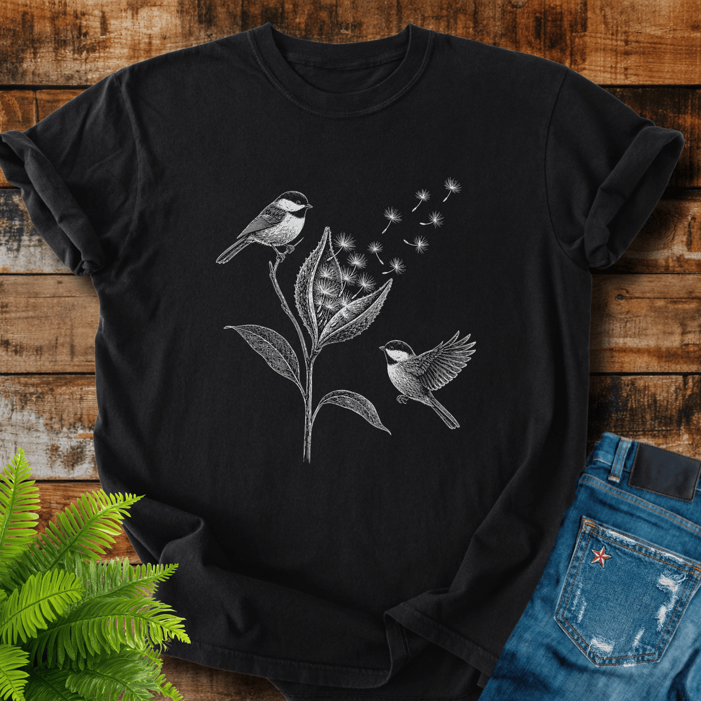 Birds And Blooms T-shirt
