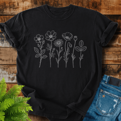 Wildflower Sketch T-shirt