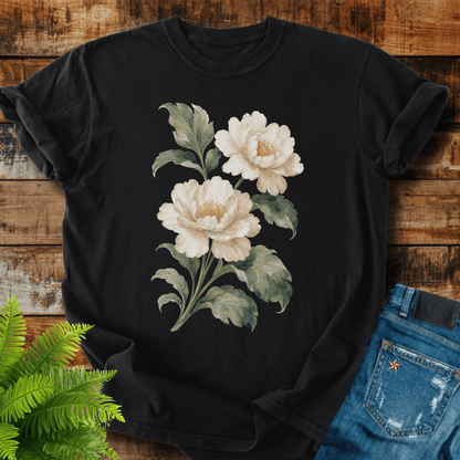 White Peonies T-shirt