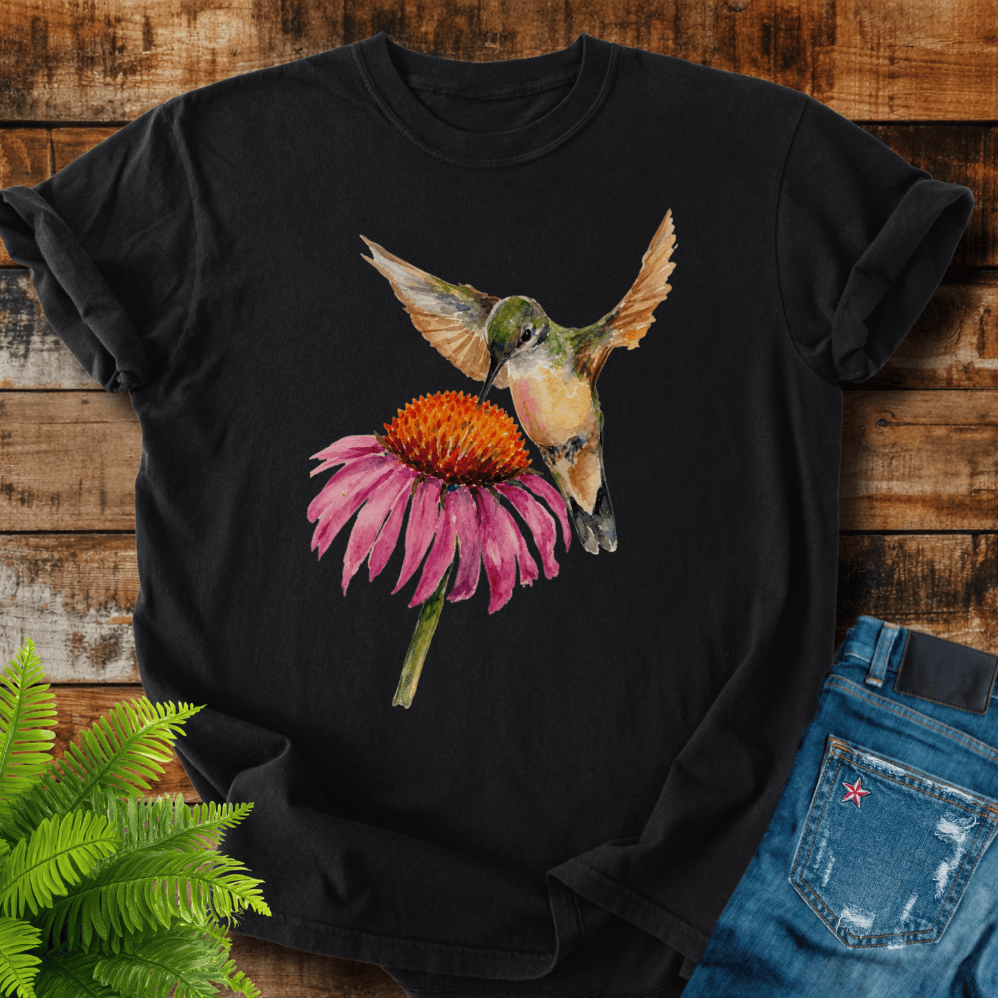 Hummingbird Flower T-shirt
