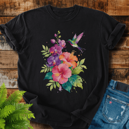 Hummingbird Flowers T-shirt