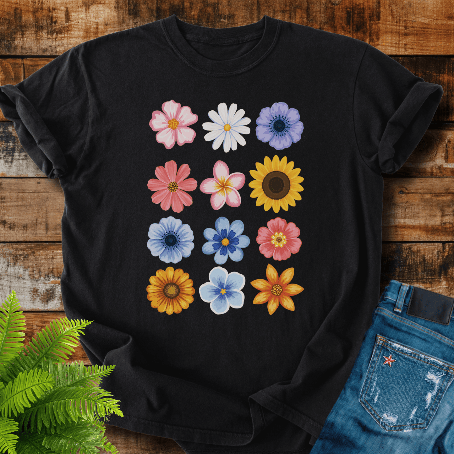 Colorful Flowers T-shirt
