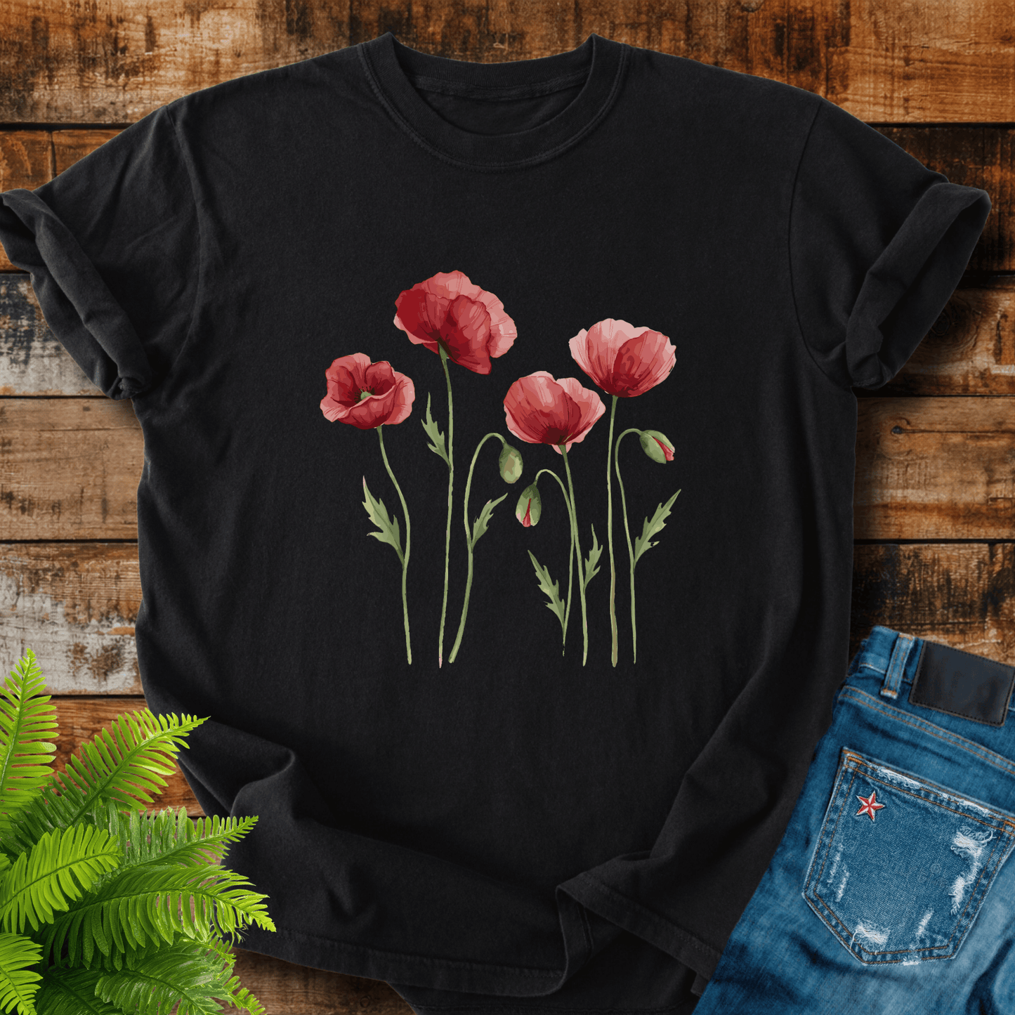 Red Poppies T-shirt