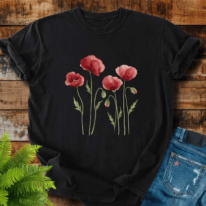 Red Poppies T-shirt