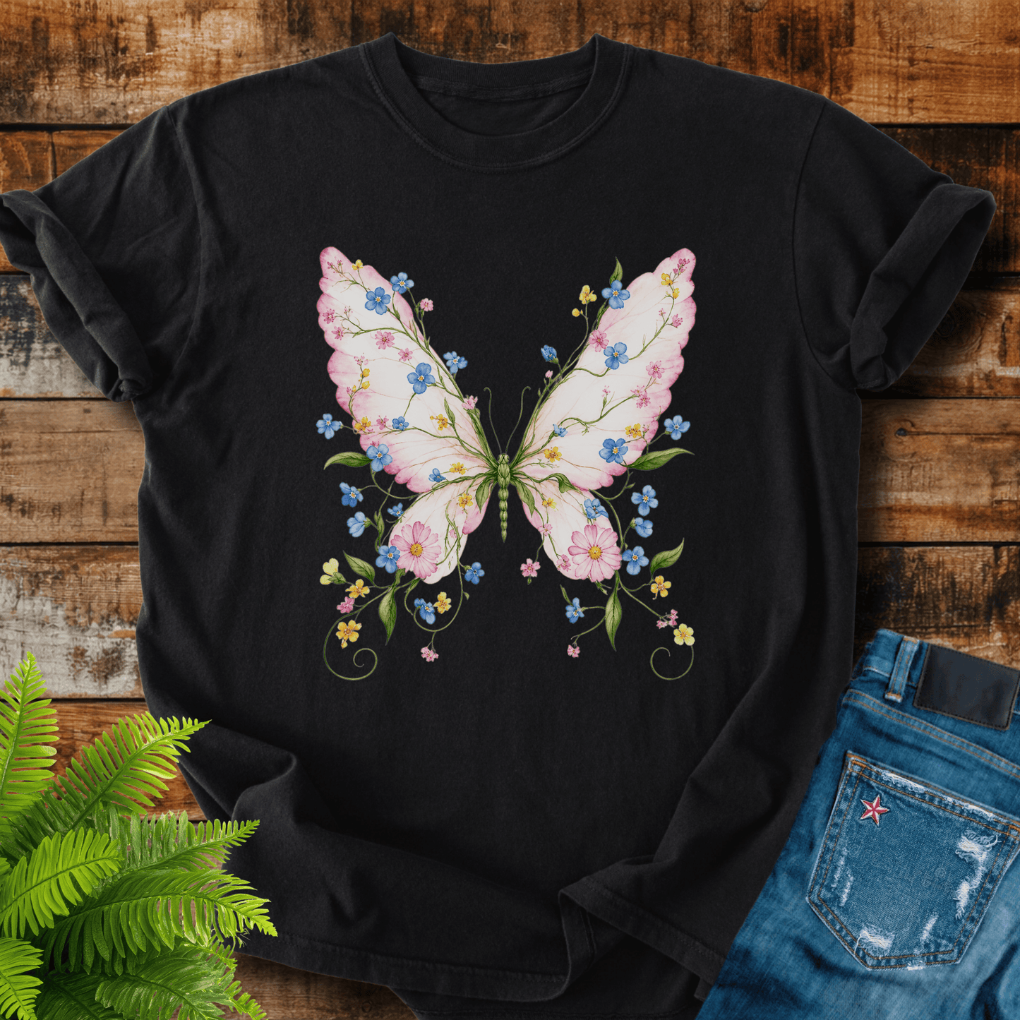 Floral Butterfly T-shirt