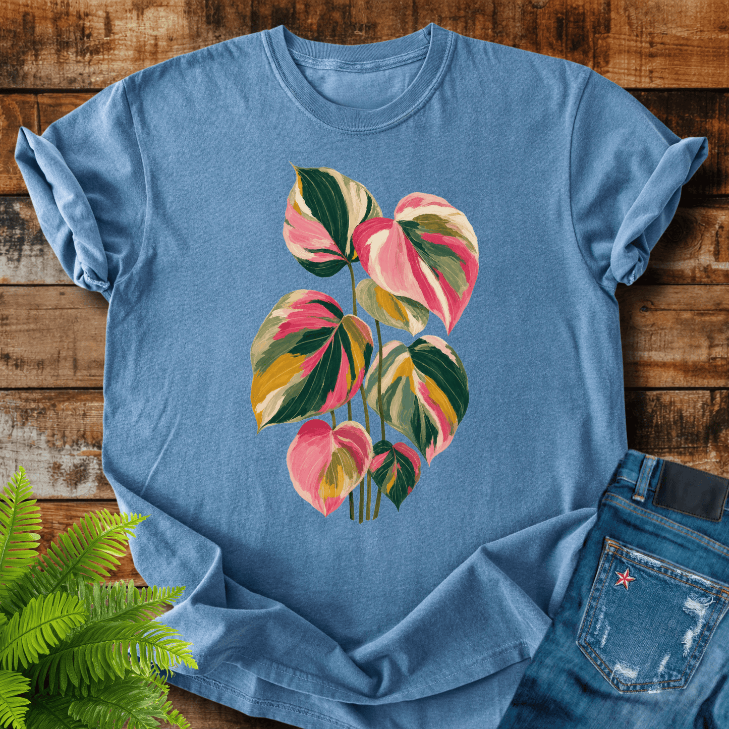 Colorful Tropical Leaves T-shirt