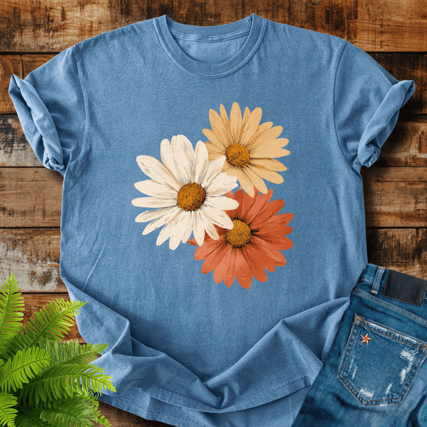 Vintage Daisy Trio T-shirt