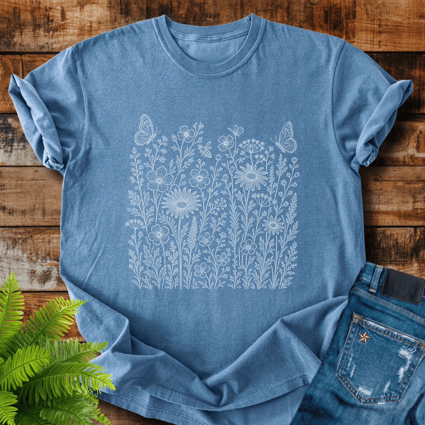 Wildflower Butterflies T-shirt