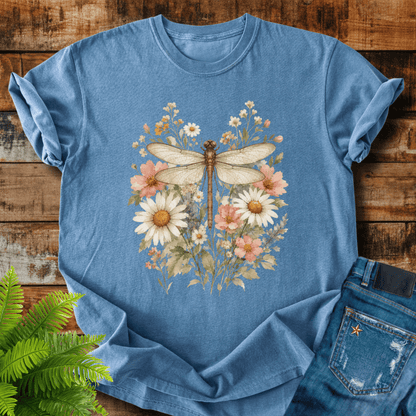 Floral Dragonfly T-shirt