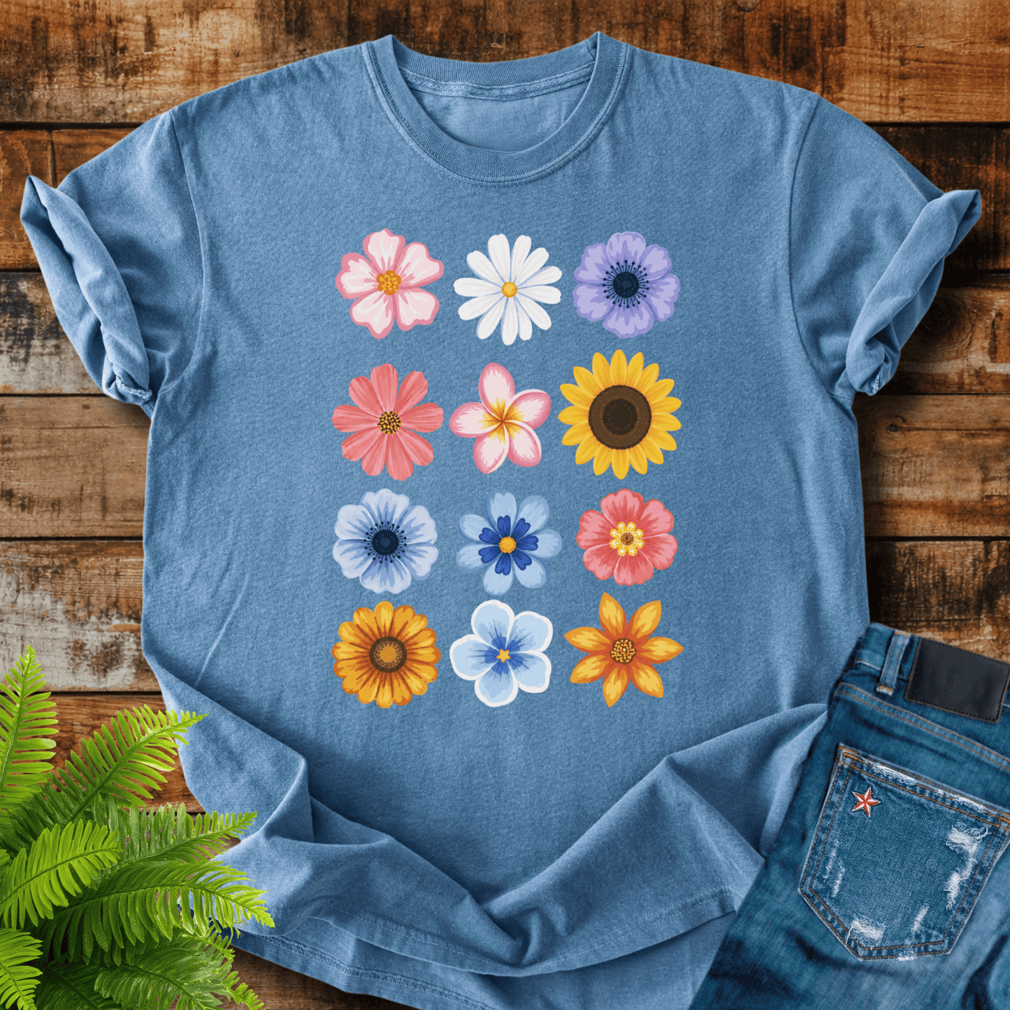 Colorful Flowers T-shirt