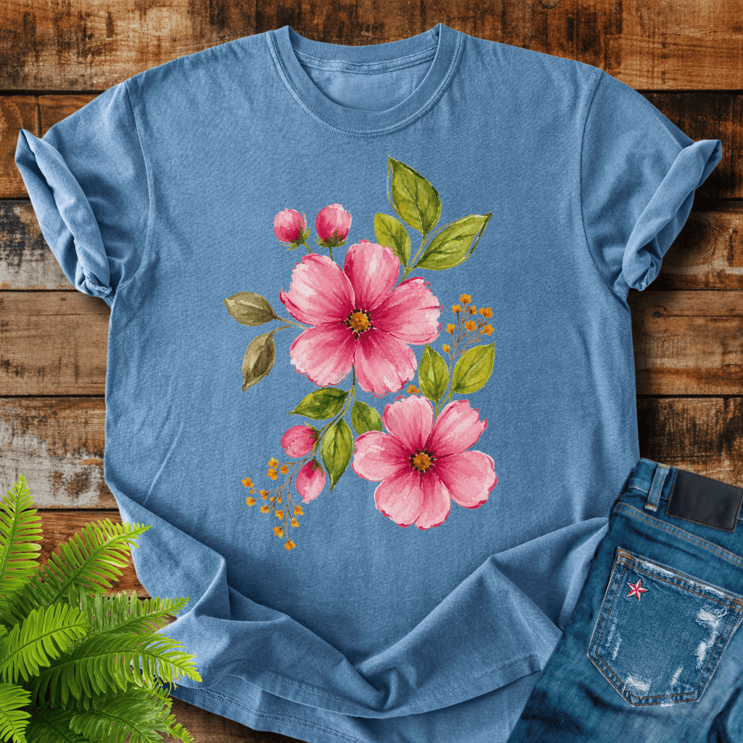 Pink Floral T-shirt