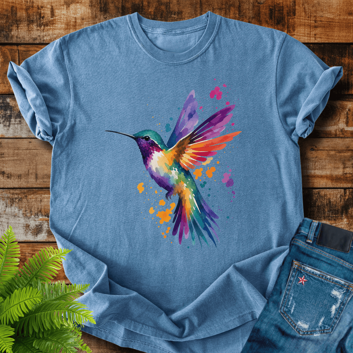 Watercolor Hummingbird T-shirt