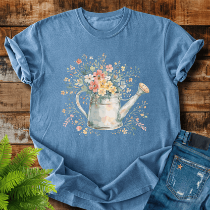 Floral Watering Can T-shirt