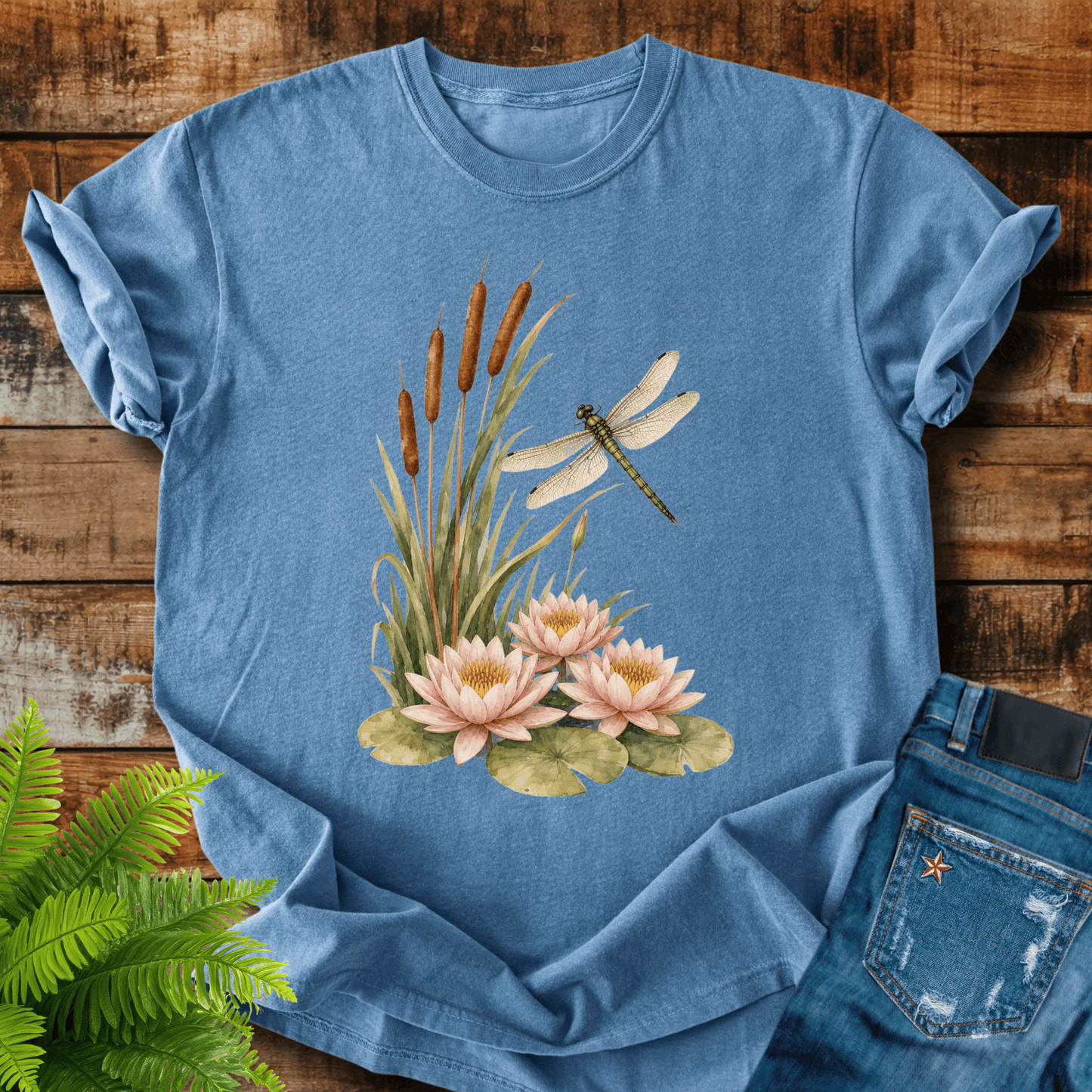 Dragonfly Lilies T-shirt