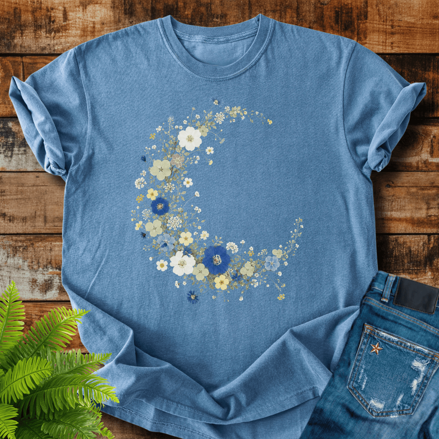 Floral Crescent T-shirt