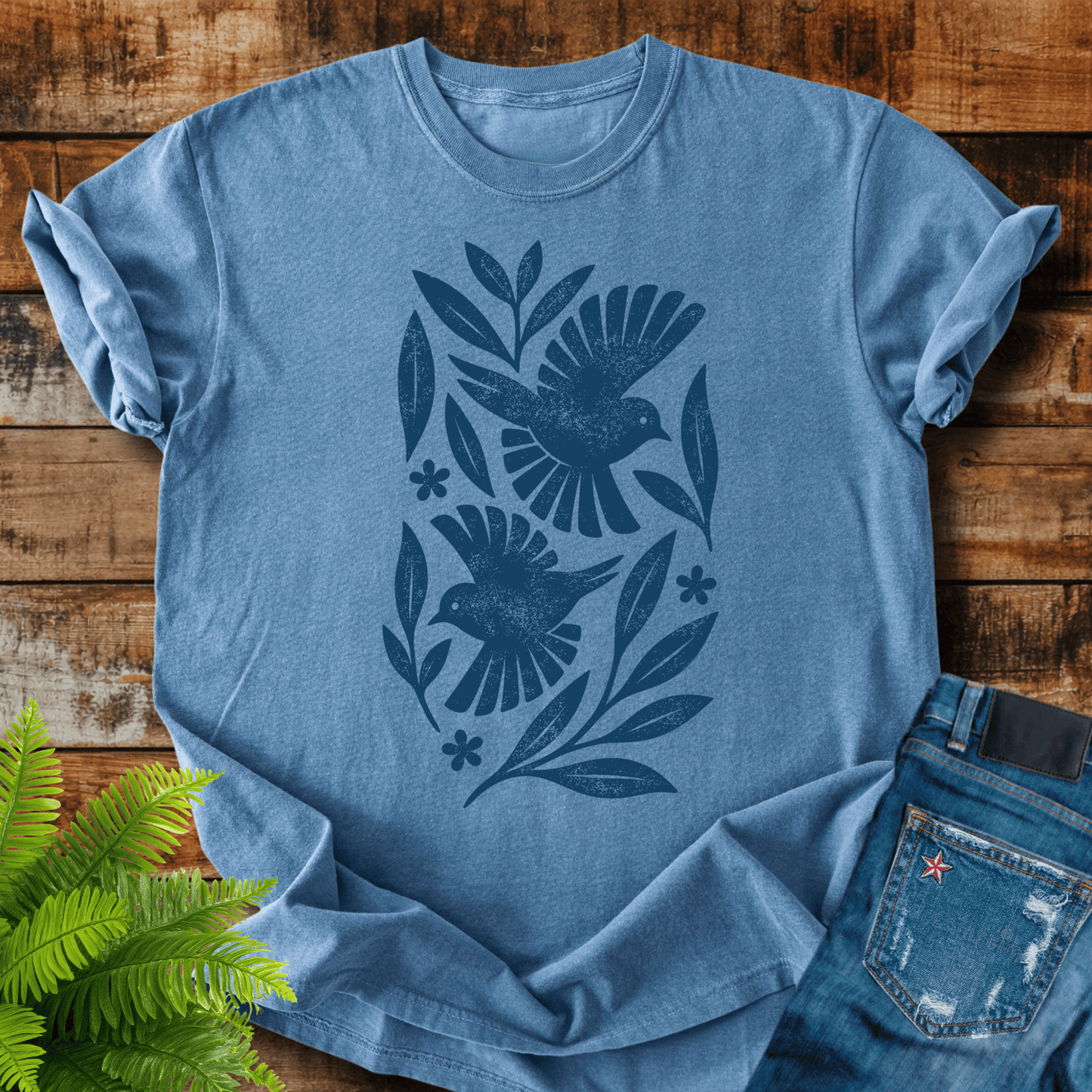 Folk Birds T-shirt