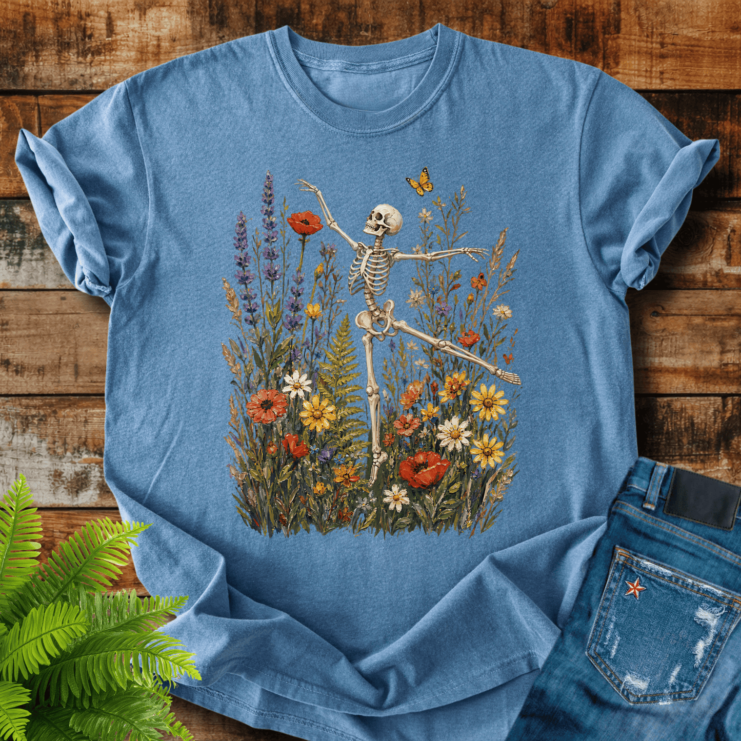 Floral Skeleton T-shirt