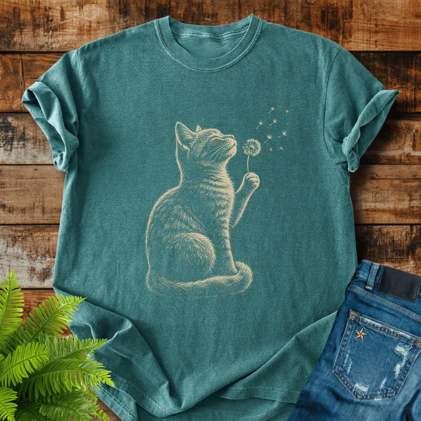 Dandelion Cat T-shirt