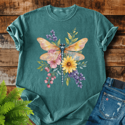 Floral Dragonfly T-shirt
