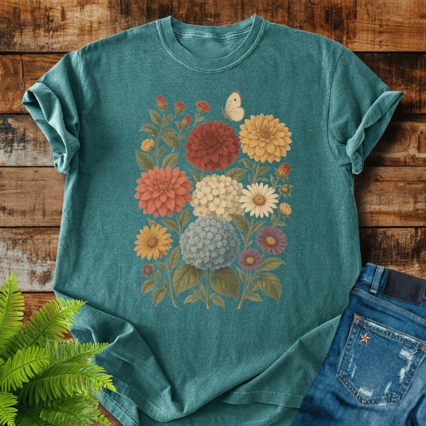 Vintage Floral Bouquet T-shirt