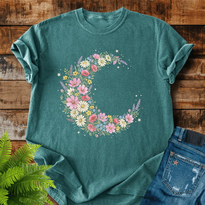 Floral Crescent T-shirt