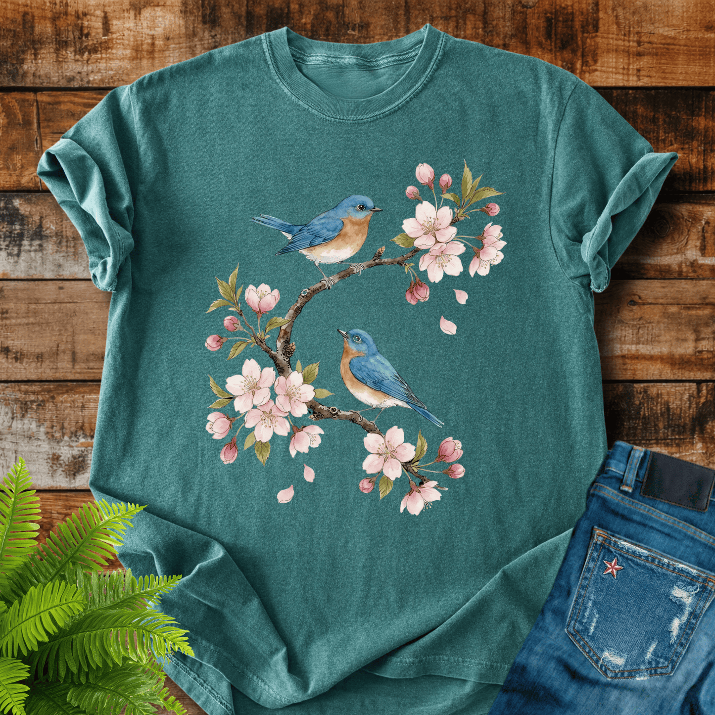 Bluebirds Blossom T-shirt