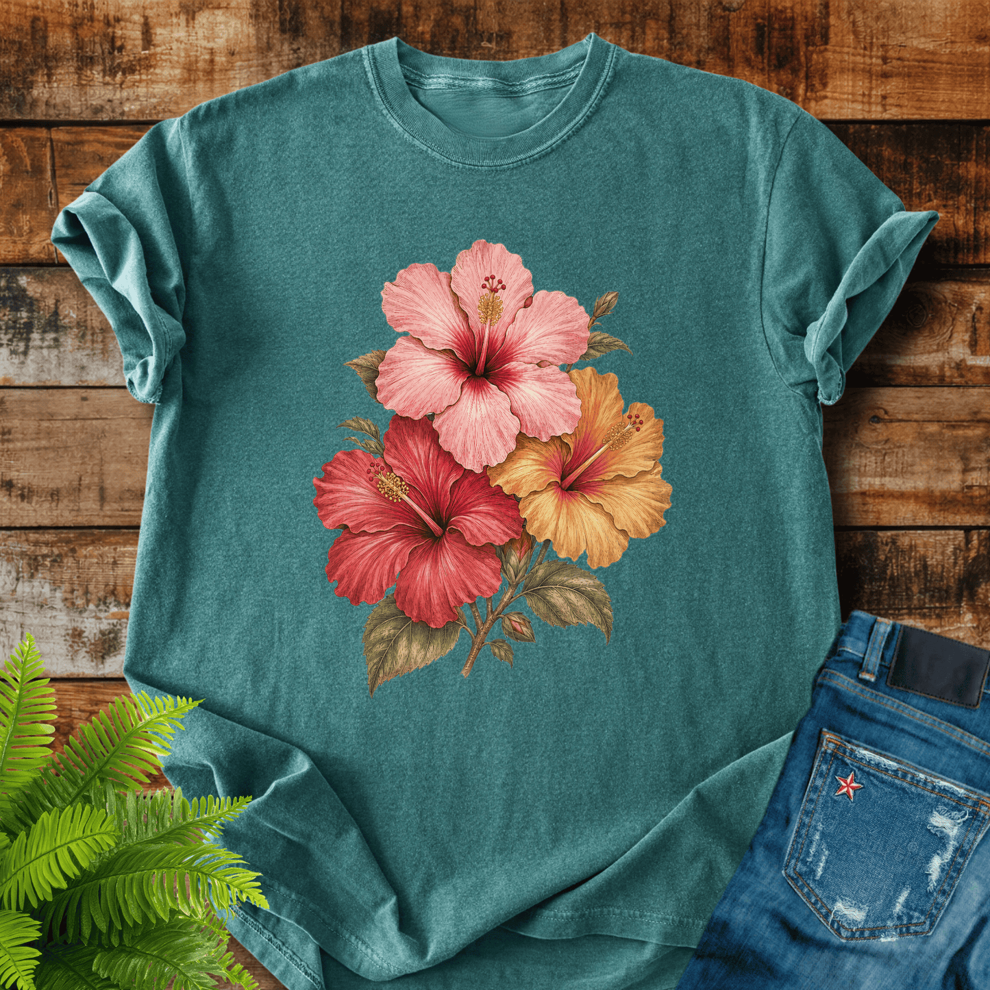 Hibiscus Flowers T-shirt