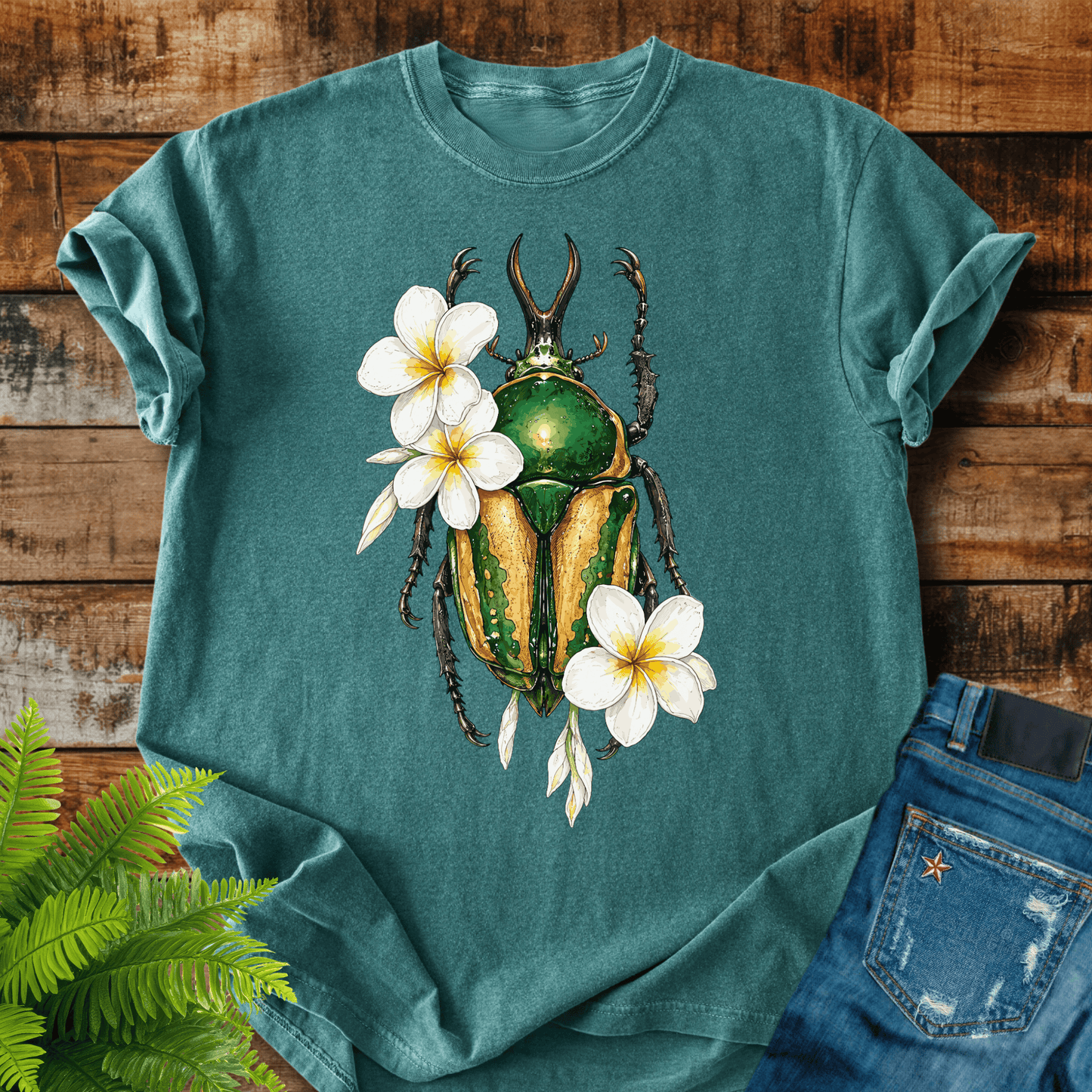 Floral Beetle T-shirt