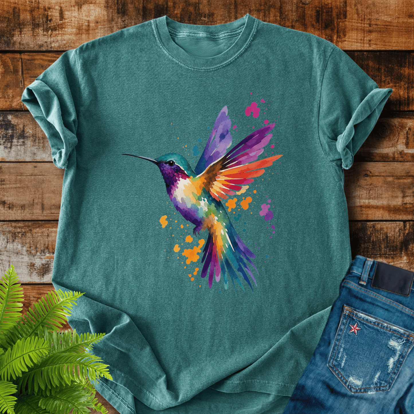 Watercolor Hummingbird T-shirt