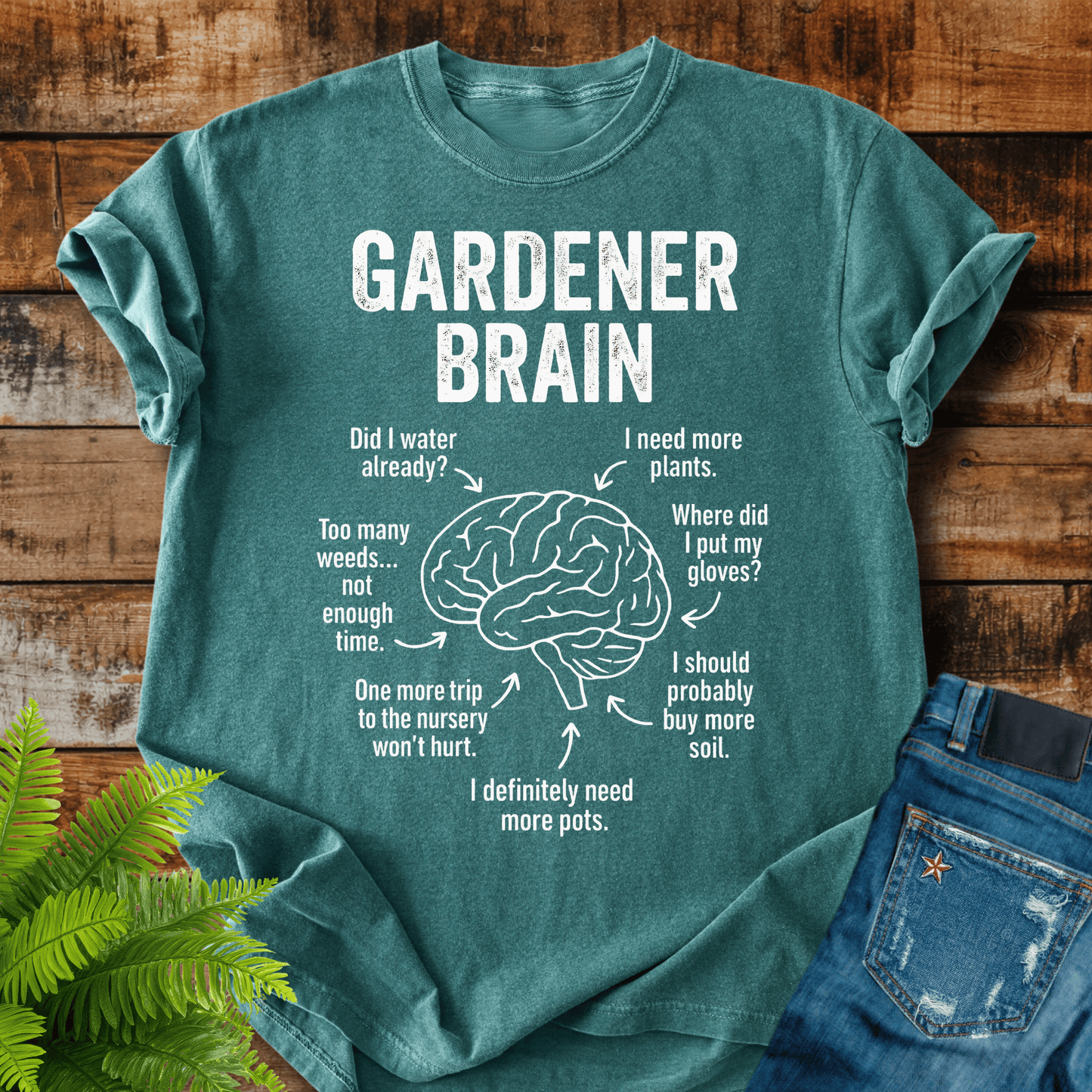 Gardener Brain T-shirt